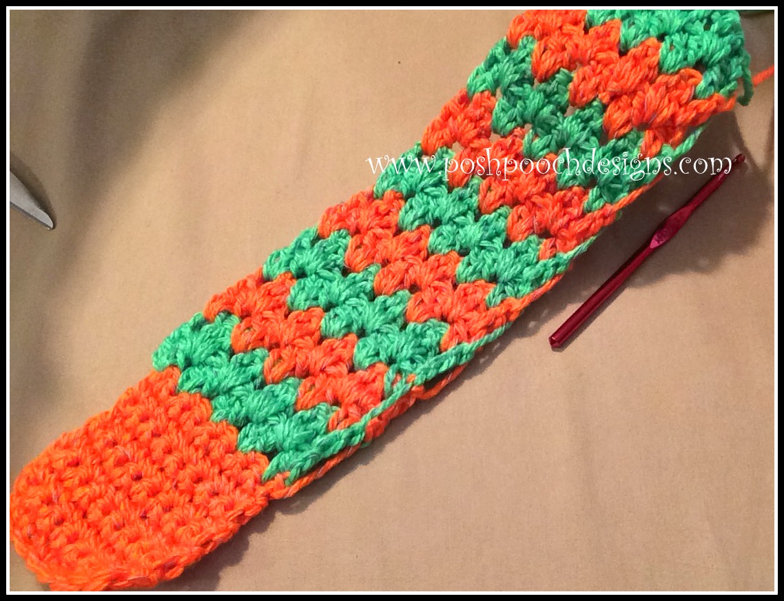 Posh Pooch Designs Dog Clothes Chunky Reflective Yarn Headband Crochet