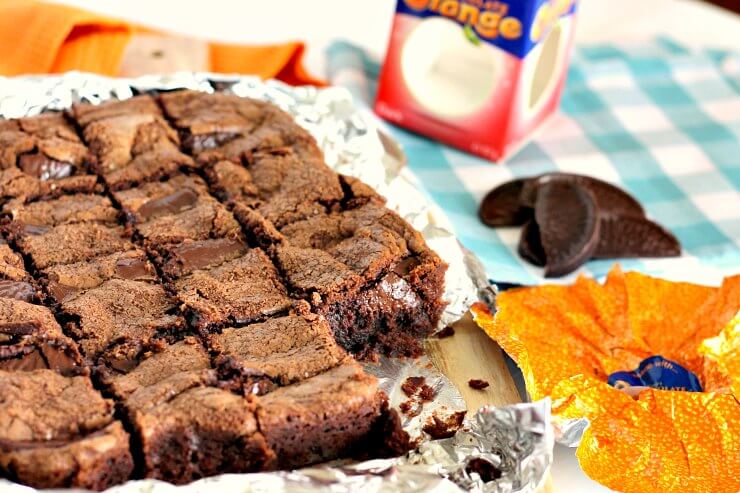 Indulgent Dark Chocolate Orange Brownies