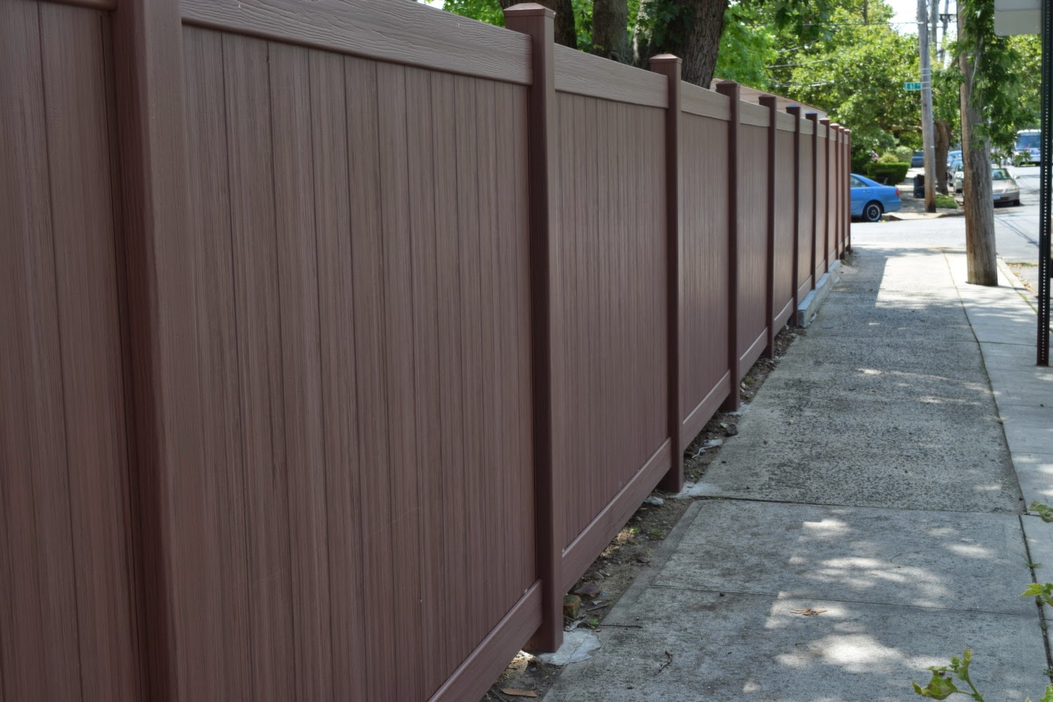 Engineered wood fence course The farmhouse bench