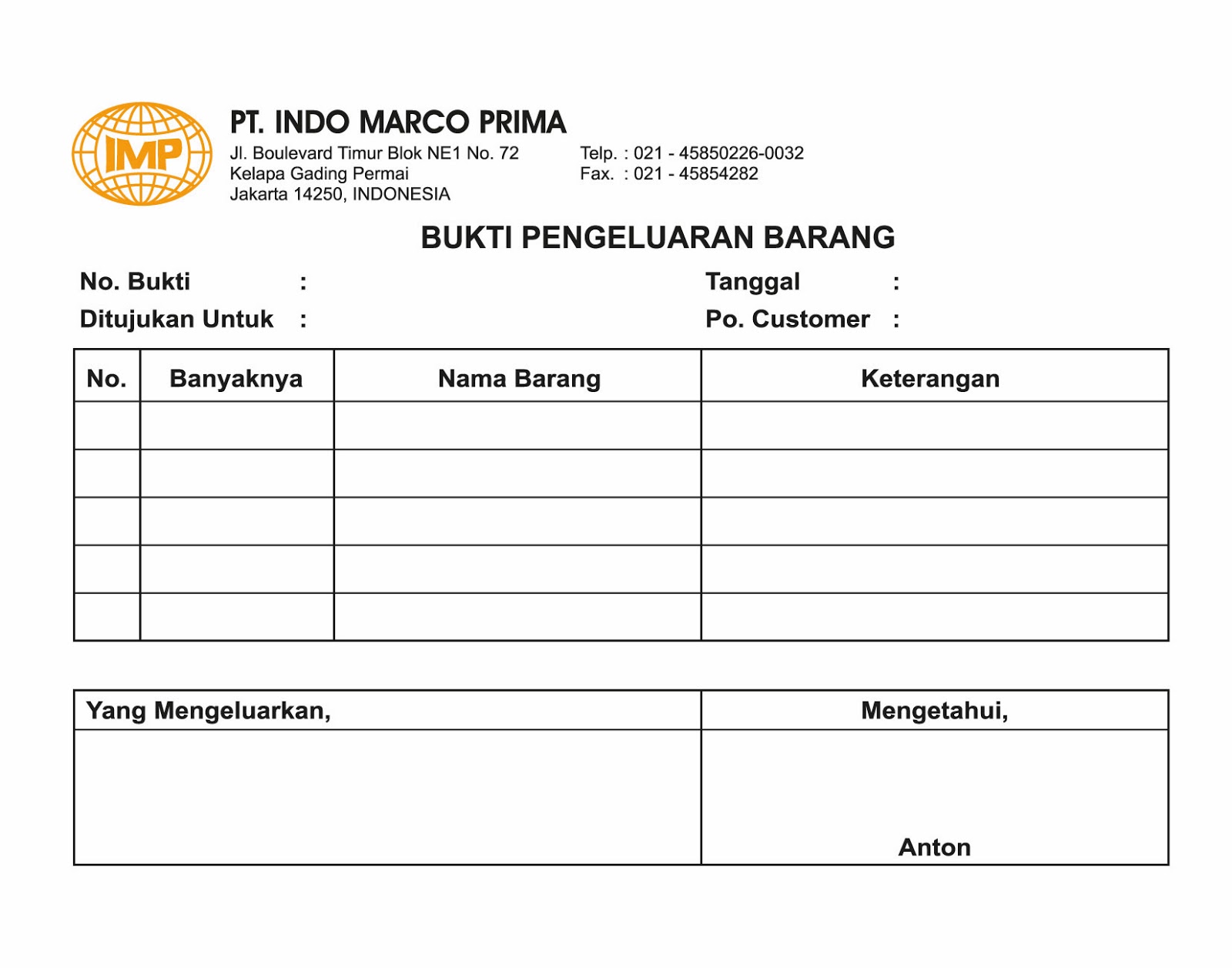 13 Contoh Kwitansi Pembayaran Kumpulan