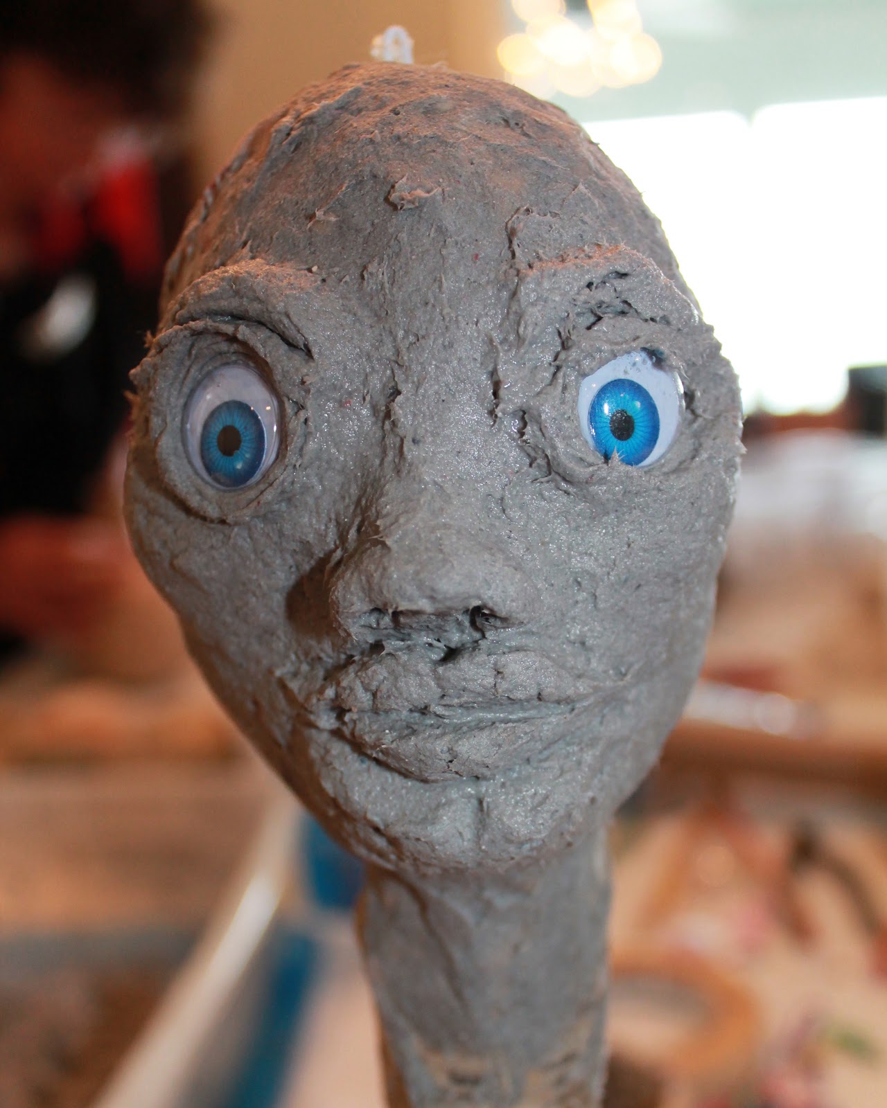 Connecting Pieces Puppet Making Step Five Facial Features