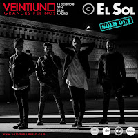 Sold out concierto de Veintiuno en Sala el Sol Sold out concierto de Veintiuno en Sala el Sol