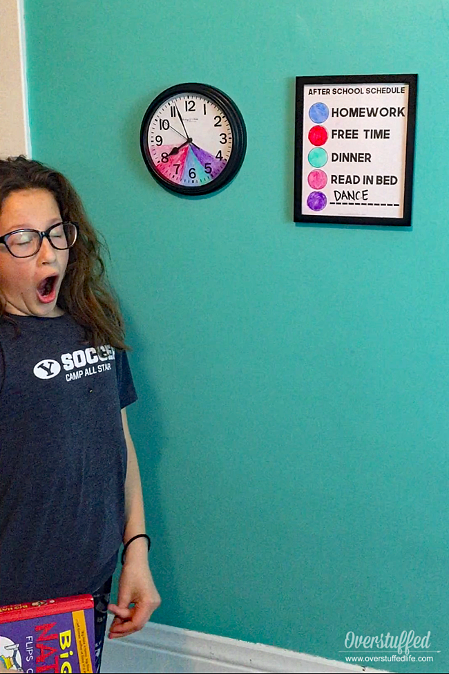 how to make a color coded schedule