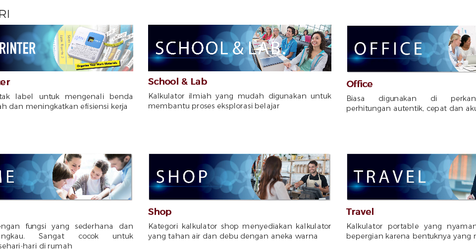 Jenis dan Kategori Kalkulator Casio - Sahabat Utama