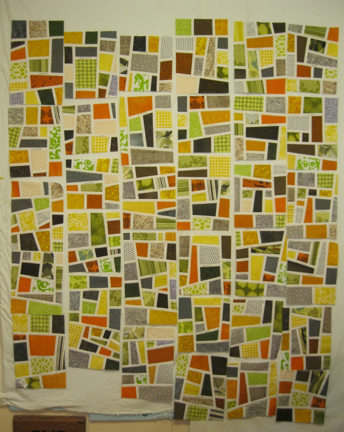 Studio Notes Mod Mosaic wedding quilt