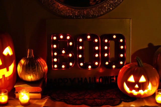 DIY // HALLOWEEN MARQUEE FEATURED, Oh So Lovely Blog
