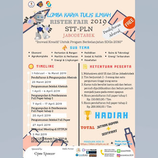 Lomba Karya Tulis Ilmiah Ristek Fair 2019 Mahasiswa Se-Jabodetabek lomba