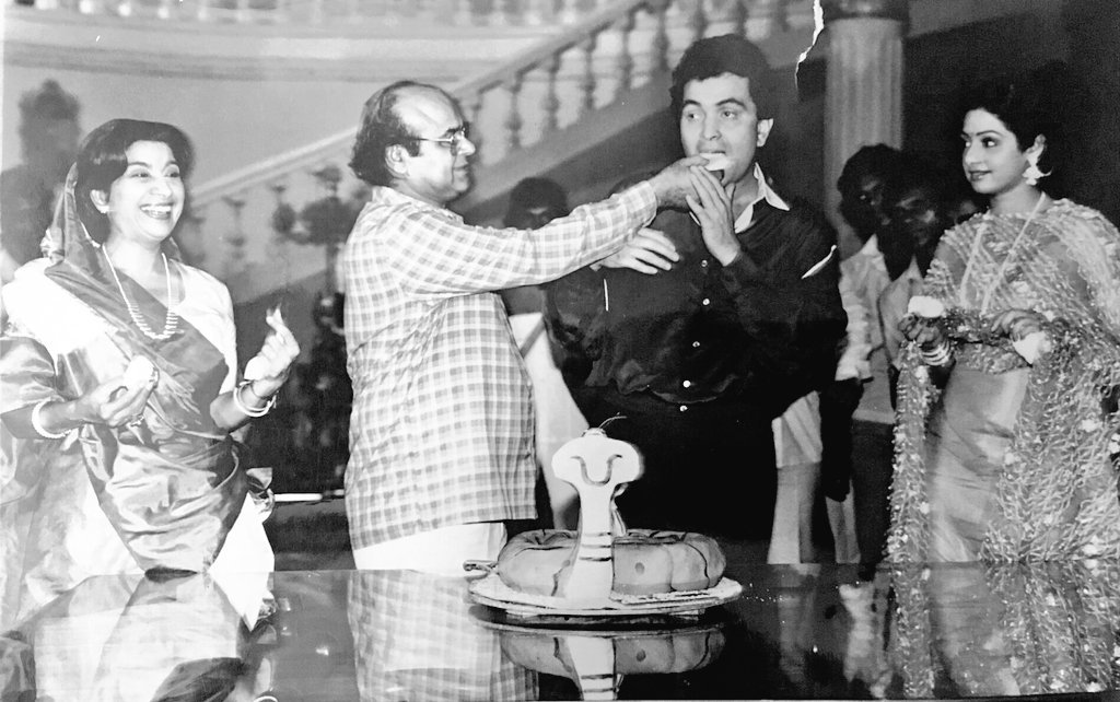 sridevi rishi kapoor nagina sridevi rare pic sridevi and rishi kapoor on the sets of sridevi rishi kapoor nagina sridevi rare pic sridevi and rishi kapoor on the sets of