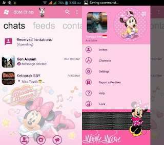 BBM Mod WP Minnie Mouse v3.0.1.25 APK Terbaru BBM Mod WP Minnie Mouse v3.0.1.25 APK Terbaru