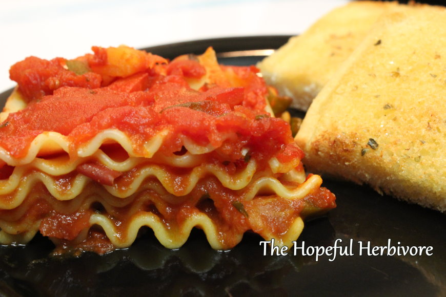 Chunky Veggie Lasagna (Pasta Sauce Recipe)