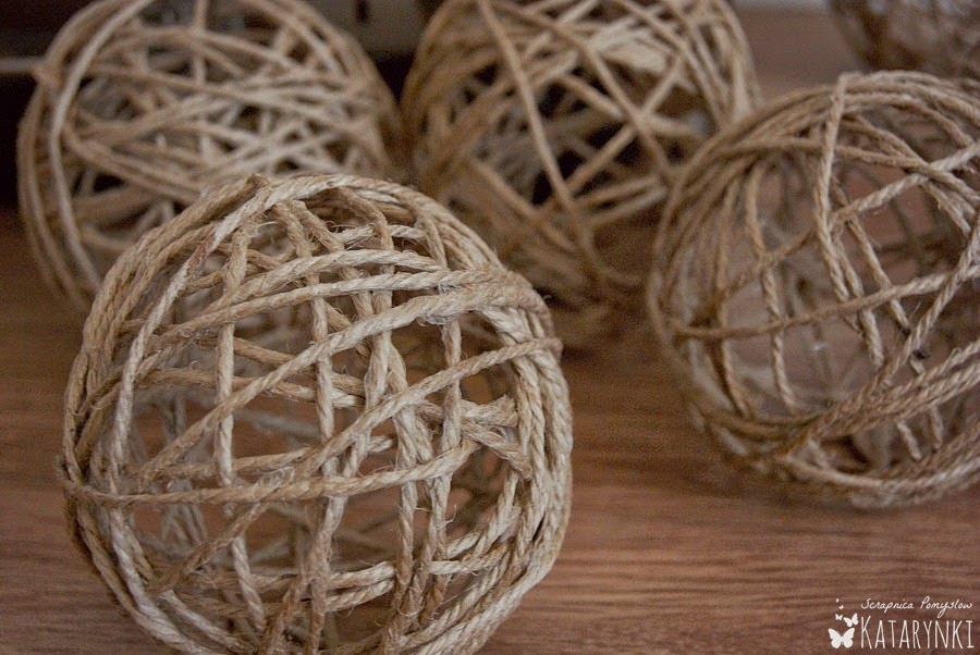 Scrapnica pomysłów Katarynki 167. DIY swiet(l)ne kule String Balls