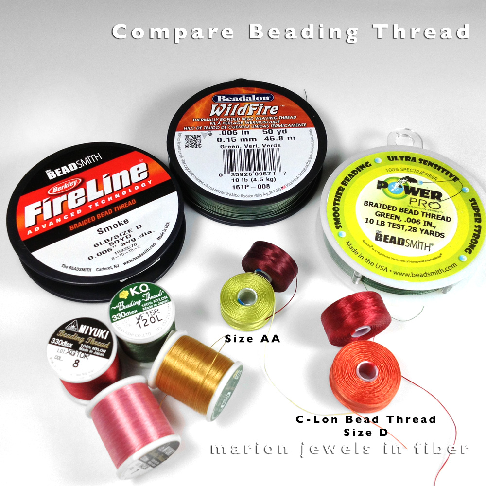 Wildfire Thermal Bonded Beading Thread, 20 Yard Spool, Frost