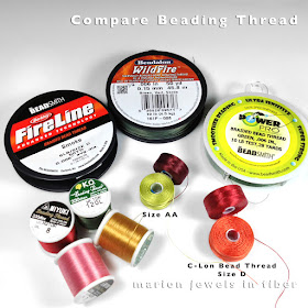 marion jewels in fiber news and such beading thread superlon thread size chart