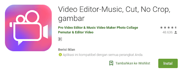 Video Editor-Music, Cut, No Crop, gambar