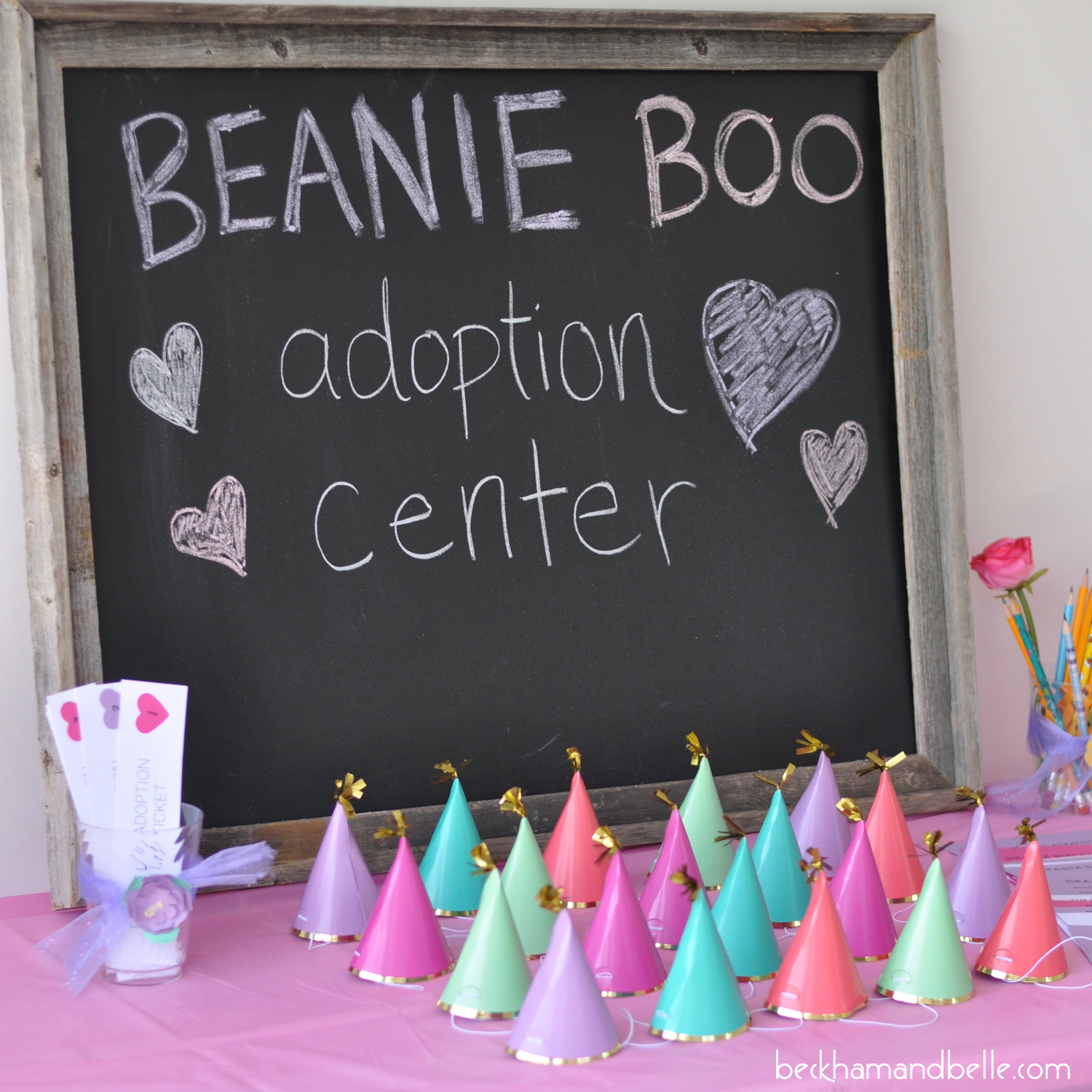 Beanie Boo Adoption Party For Girls Boys Beckham Belle Craft Time Beanie Boo Party Hats