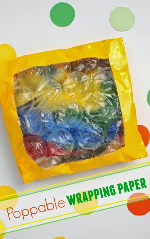 Looking for a creative way to wrap Christmas gifts?  Try poppable wrapping paper!
