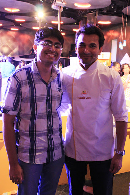 Blogger GvSparx and Master Chef Vikas Khanna
