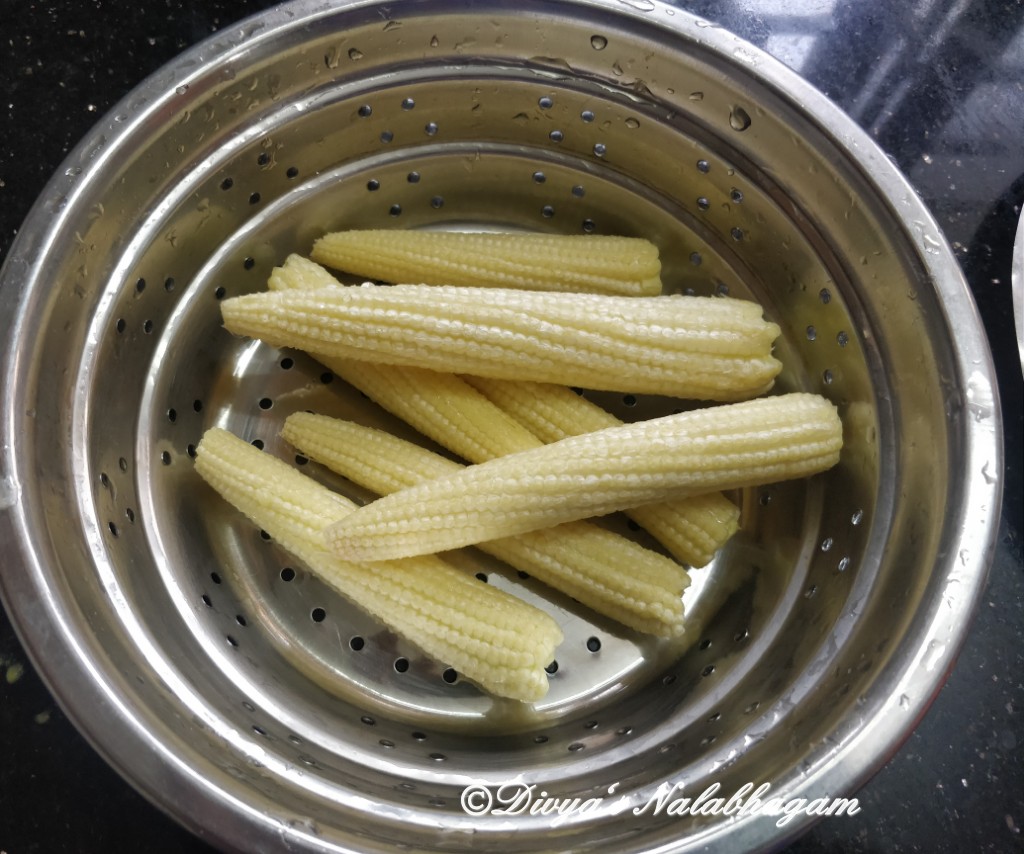 Baby Corn Fry Divya's Nalabhagam