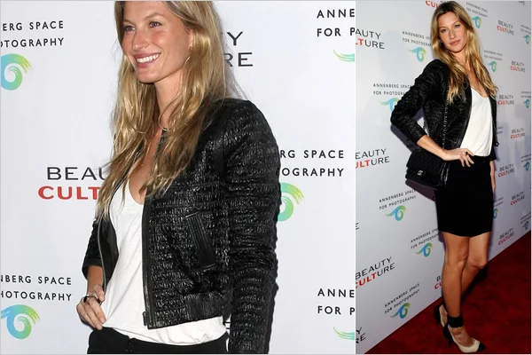 Gisele poses in Alexander Wang and Isabel Marant