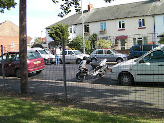car concertina! Multi-vehicle pile-up bransbury road portsmouth