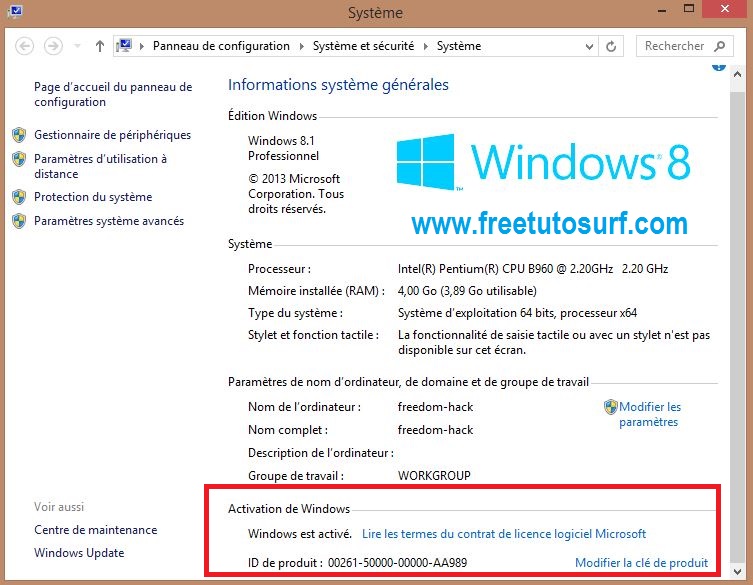 clé dactivation windows 7