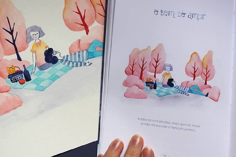 Ilustração O bom do Amor Laís Soares Ilustração O bom do Amor Laís Soares