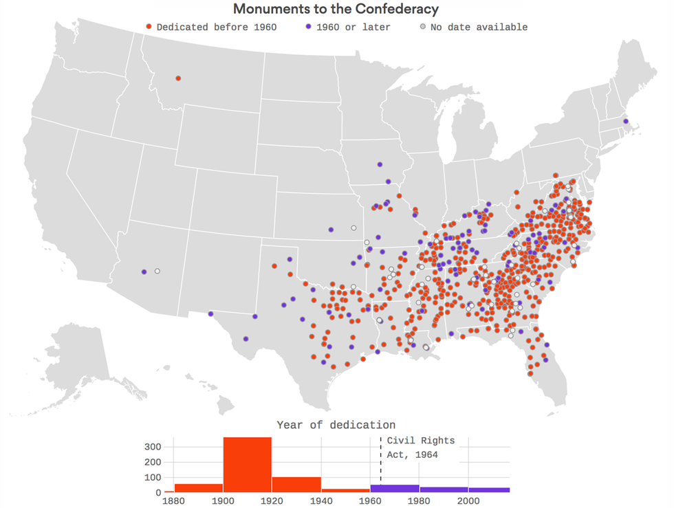 The Mad Professah Lectures GRAPHIC Confederate Statues Mapped In Time
