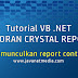 Cara Memunculkan Crystal Report Control Pada VB .NET