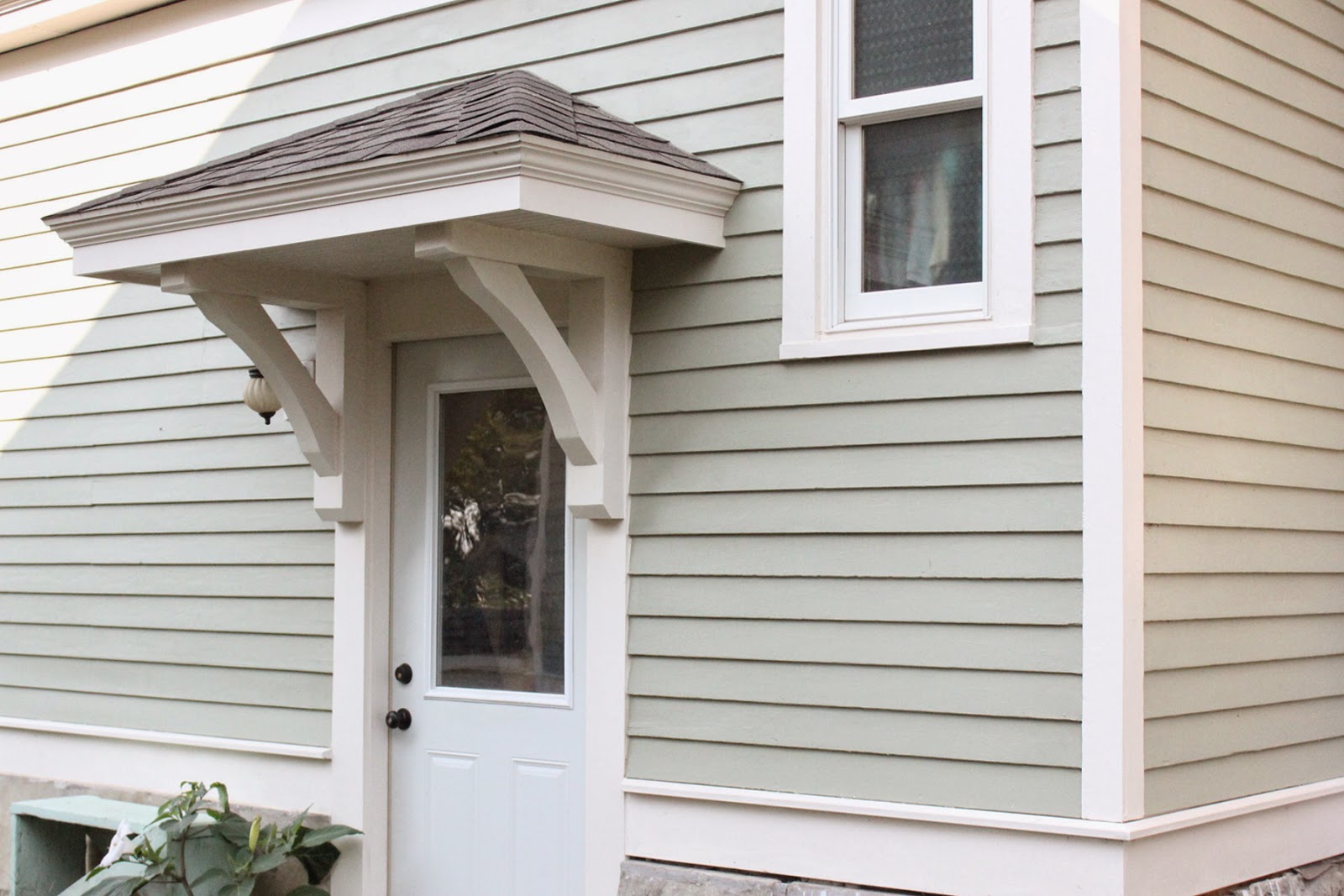 Door Overhangs Exterior Overhang Front Doors Canvas Awning Bricks U0026 Honey Building The Back Door Overhang