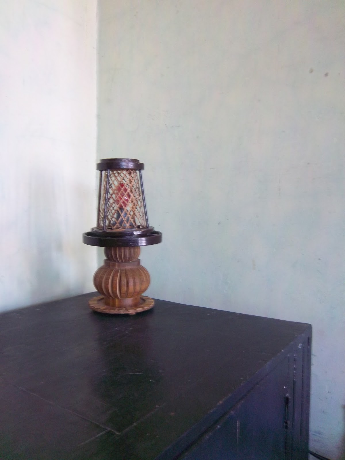 yogyakarta craft kap  lampu  mini dari  bambu 