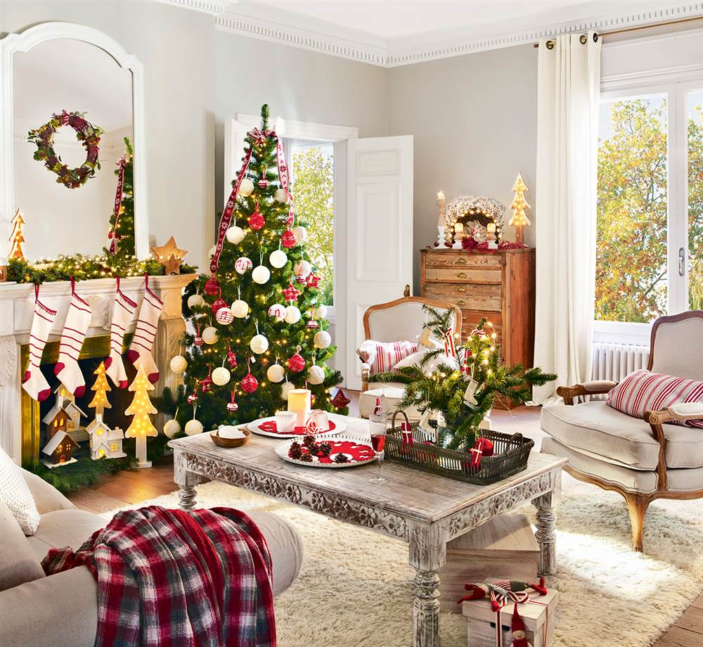 24 Fotos de salas decoradas para o Natal ~ Decoração e Ideias