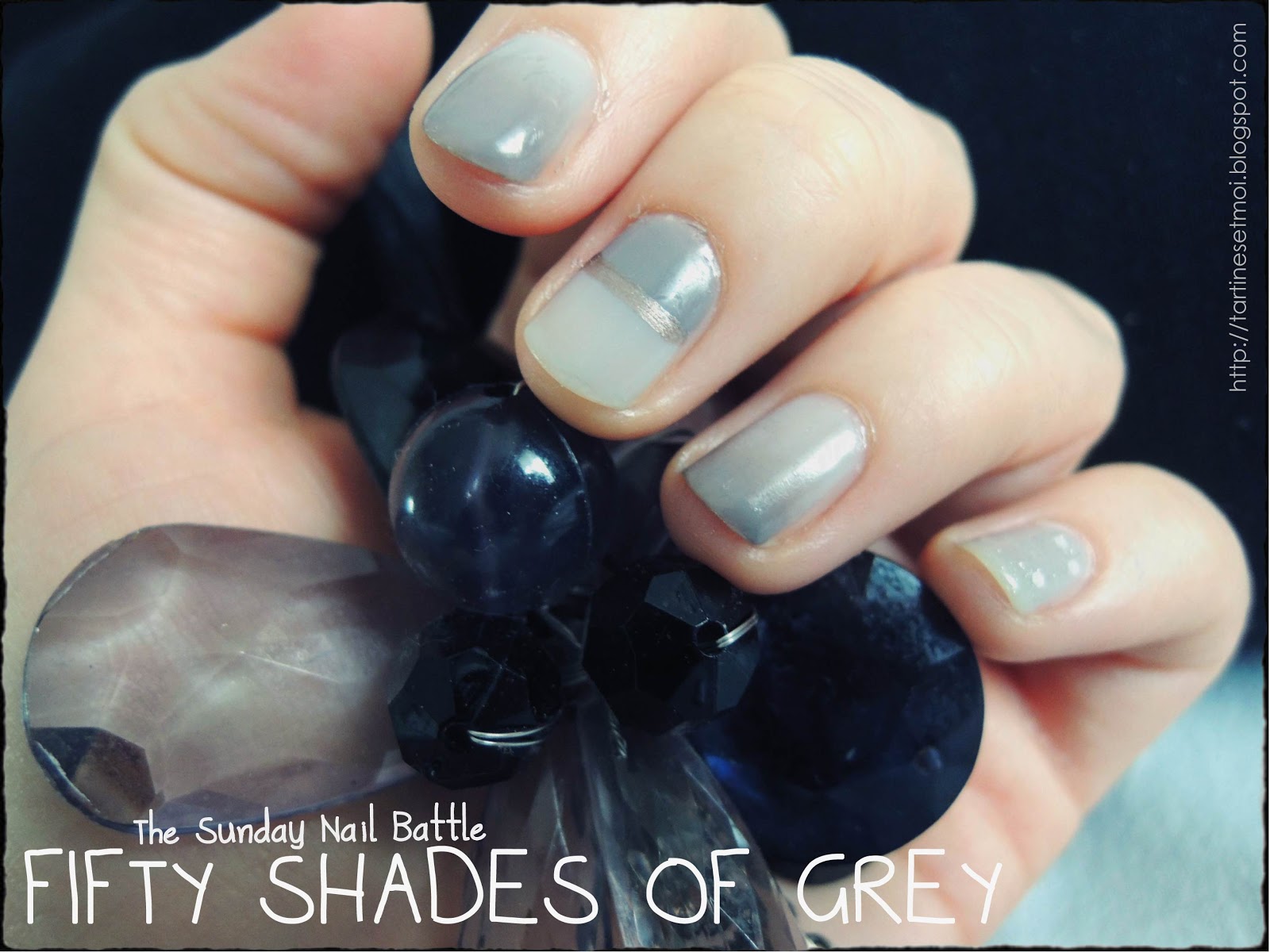 4. "Fifty Shades of Grey" Nail Art Inspiration - wide 6