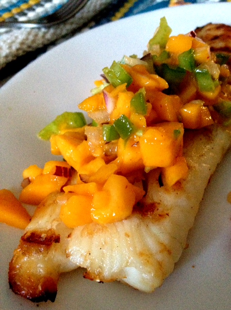 eric&amp;elizabeth: Grilled Tilapia w/ Mango Salsa