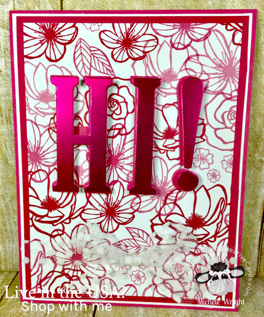 Hi Eclipse Card with Flair Card, Eclipse, Large Letter Framelits, Foil Sheets