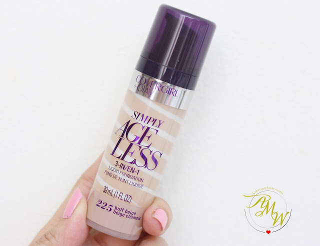 a photo of CoverGirl + Olay Simply Ageless 3-in-1 Liquid Foundation Review