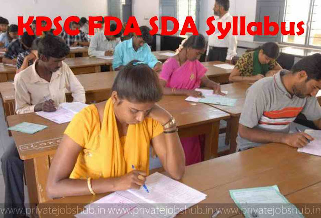 KPSC FDA SDA Syllabus KPSC FDA SDA Syllabus