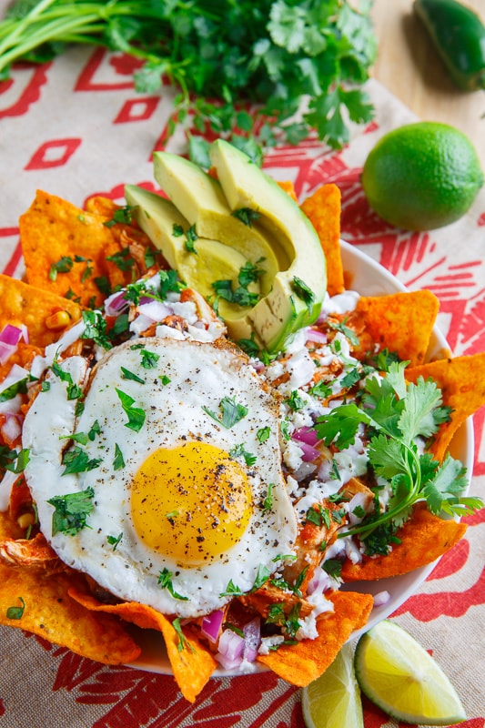 Cheese Tortilla Chip Chicken Enchilada Chilaquiles Recipe on Closet Cooking