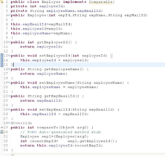 Comparable Vs Comparator Java