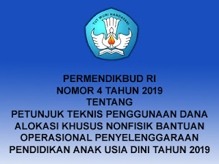 Info Mekanisme Dan Petunjuk Teknis DAK BOP PAUD 2019 - perpuskampus.com