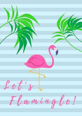 Let's Flamingle summer printable decor Let's Flamingle summer printable decor