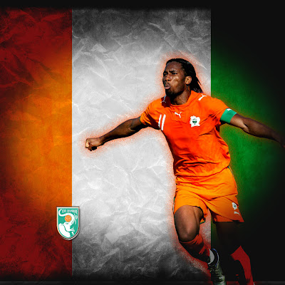 Didider Drogba National Jersey Wallpapers