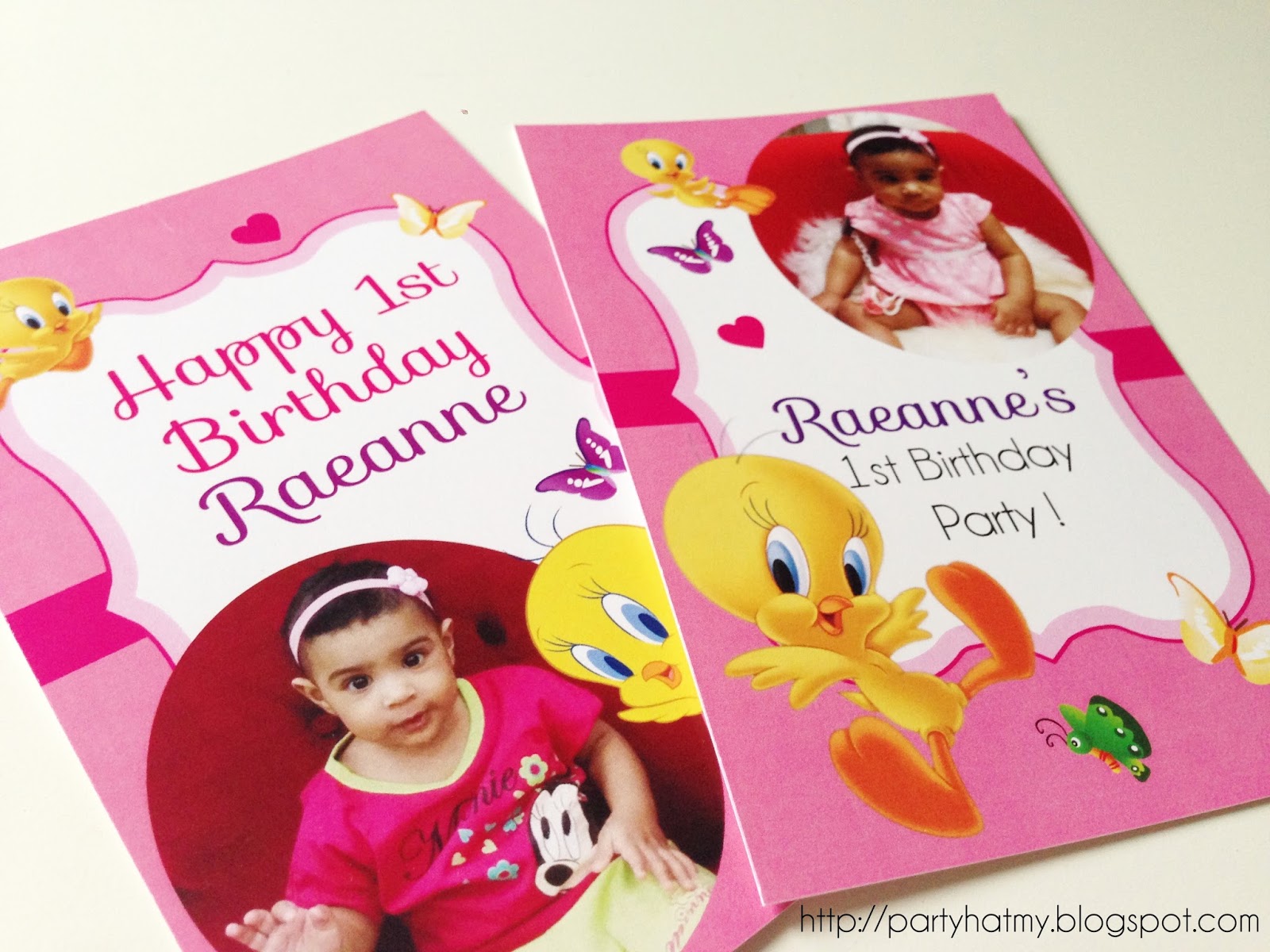Party Hat: Tweety Bird 1 year old Birthday Party