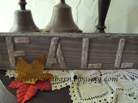 Eclectic Red Barn:Fall board with grey wash