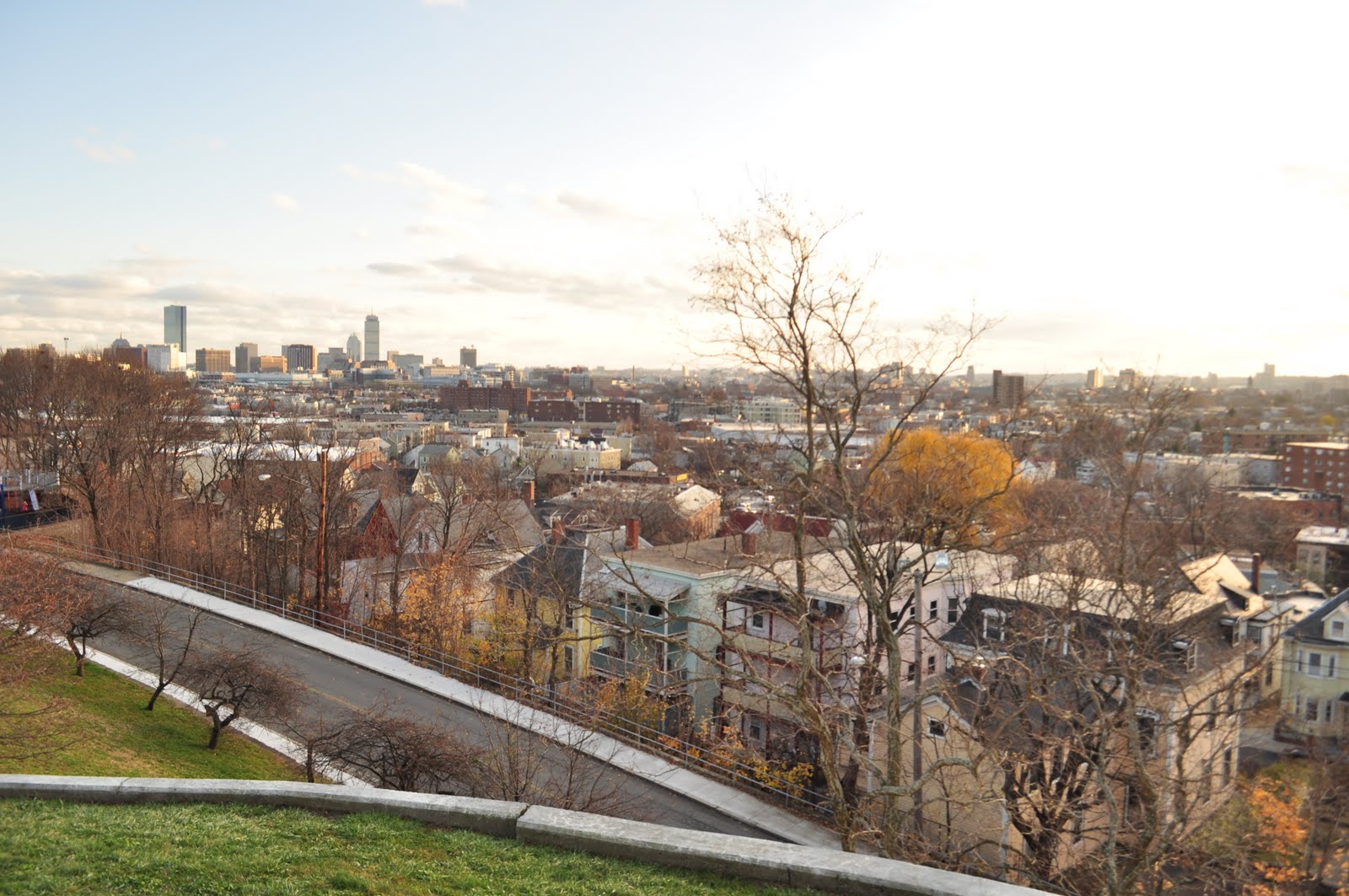 The Reversed View of Massachusetts Prospect Hill Tower, Somerville