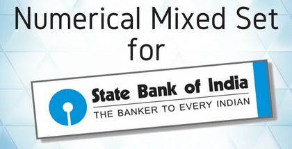 Numerical Mixed Set for SBI Clerk 