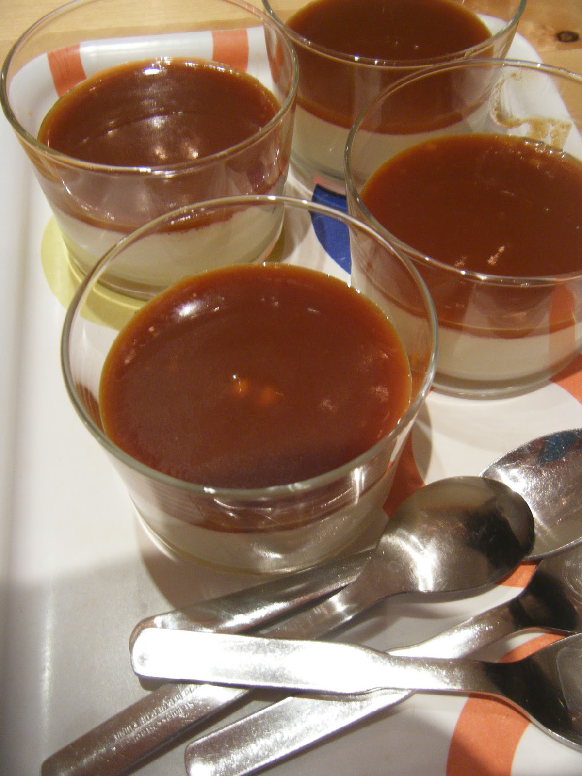 Panna cotta caramel et tonka