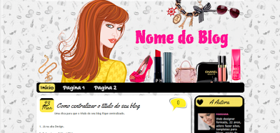 Layouts Free para seu blog Layout Free Feminino