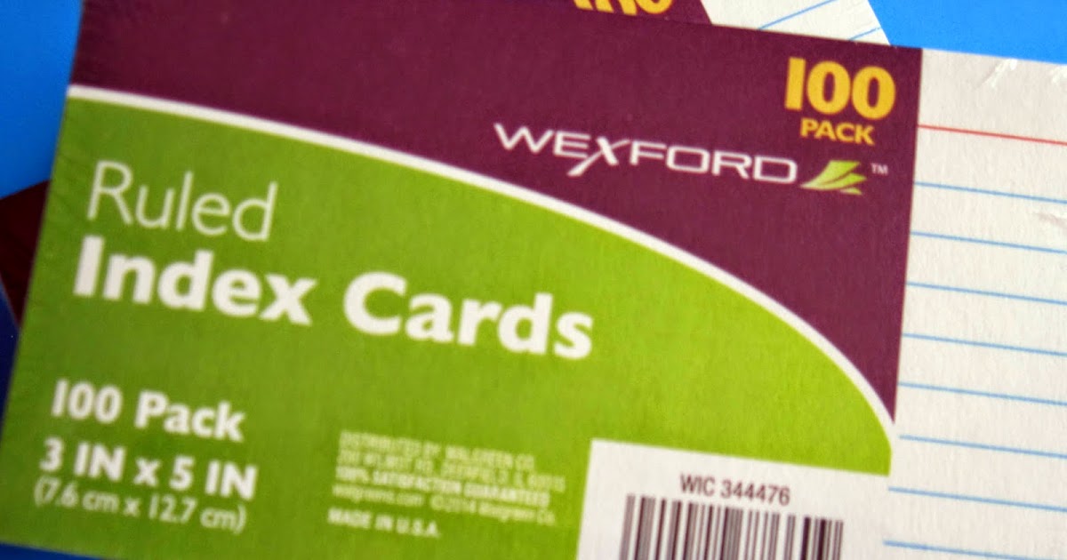 Wexford 4 x 6 Ruled Index Cards - 100 ct