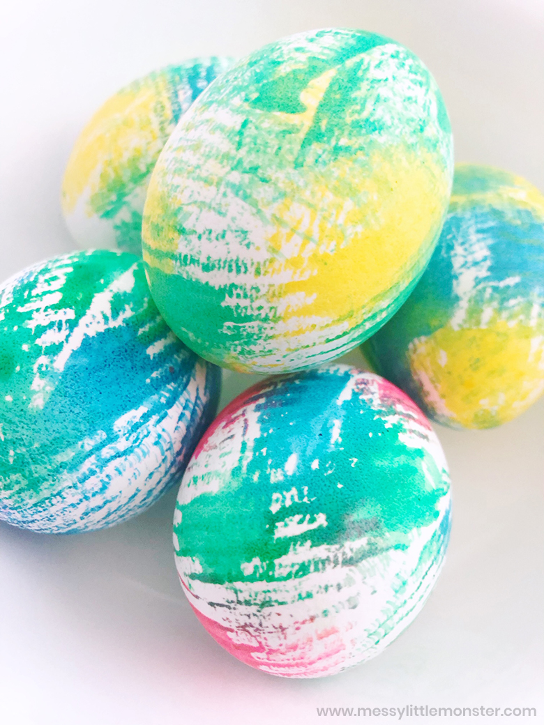 how to make tie dye easter eggs