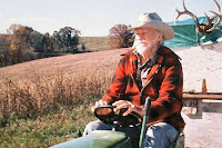 Richard Farnsworth riding on tractor in David Lynch's movie "The Straight Story"